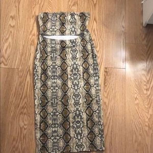 SNAKE PRINT DRESS